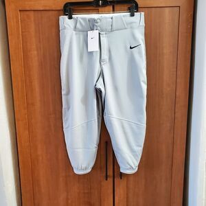 Nike Vapor Baseball Pants Grey Mens Sz Medium BQ6432-052 Gray NWT